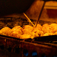 焼きたて熱々のたこ焼きでお迎え
