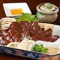 料理メニュー写真&nbsp;馬レバー刺し