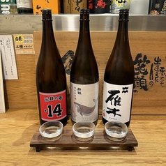 店長おすすめ日本酒　三種のみくらべ