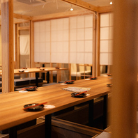 【少人数向け個室】2名様から個室にご案内可能です