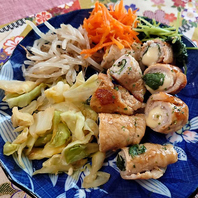 野菜もたっぷりとれるお肉料理