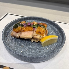 地鶏の香草焼き 大葉のジェノベーゼ