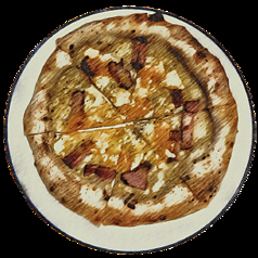 ピッツァカルボナーラ/Pizza carbonara