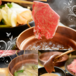 しゃぶしゃぶコース。しゃぶしゃぶ専用席をご用意。