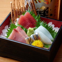 お通しがお刺身 日本酒が豊富 個室居酒屋 湯島水産 上野店の写真2