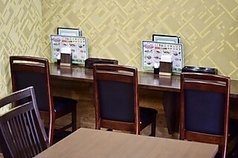 お一人様にも最適なカウンター席です。