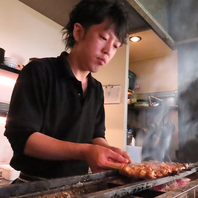 一本一本丁寧に焼き上げる焼き鳥をぜひ♪