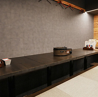 足を伸ばして寛げる掘りごたつ席！貸切利用も承ります◎