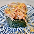 料理メニュー写真&nbsp;からすみで頂くしらす桜海老軍艦