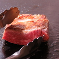 料理メニュー写真 国産ハラミのステーキ約100g（1ｇ）