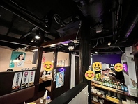 綺麗で明るい雰囲気の店内