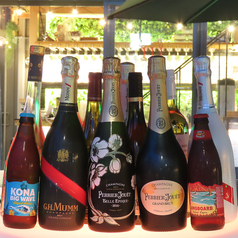 当店自慢のシャンパン