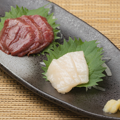馬肉の二点盛り合わせ