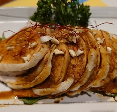 蒸し鶏の特製四川ソース
