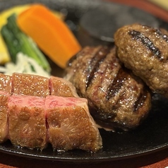 サーロインステーキ 100g & ハンバーグ2個セット