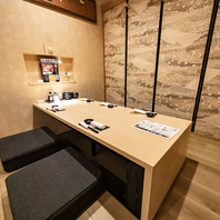 【少人数向け個室】2名様から個室にご案内可能です
