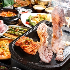 韓国料理とジンギスカン ぶたひつじ 上田のコース写真