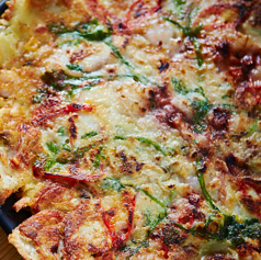 海鮮ニラチヂミ/キムチチーズチヂミ　