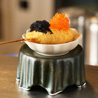 串揚げを堪能するなら「魚」と「肉」の2種のコースで◎