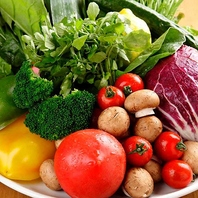 農家直仕入れ！お野菜料理も魅力です。