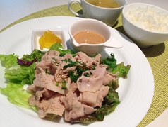 豚しゃぶ定食(ポン酢orごまだれ)