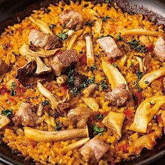 ガリシア栗豚とキノコのパエリア　Mサイズ（2人分）