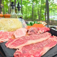 BBQコースは、那須高原黒毛和牛ステーキを使用！