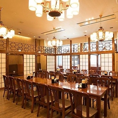 貸切のご利用も大歓迎。１００名様規模の宴会でもご利用いただけます◎