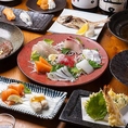 【満足度◎飲み放題コースをご提供】千商は2H飲放付きコースもご用意しております。鮮度抜群の刺身はもちろん、逸品料理が勢ぞろい。品数豊富でボリューム満点◎お腹も心も大満足のひとときをお約束いたします。家族や気の合う仲間、会社の同僚と贅沢な時間をお過ごしください。ご予約等、お気軽にお問い合わせください