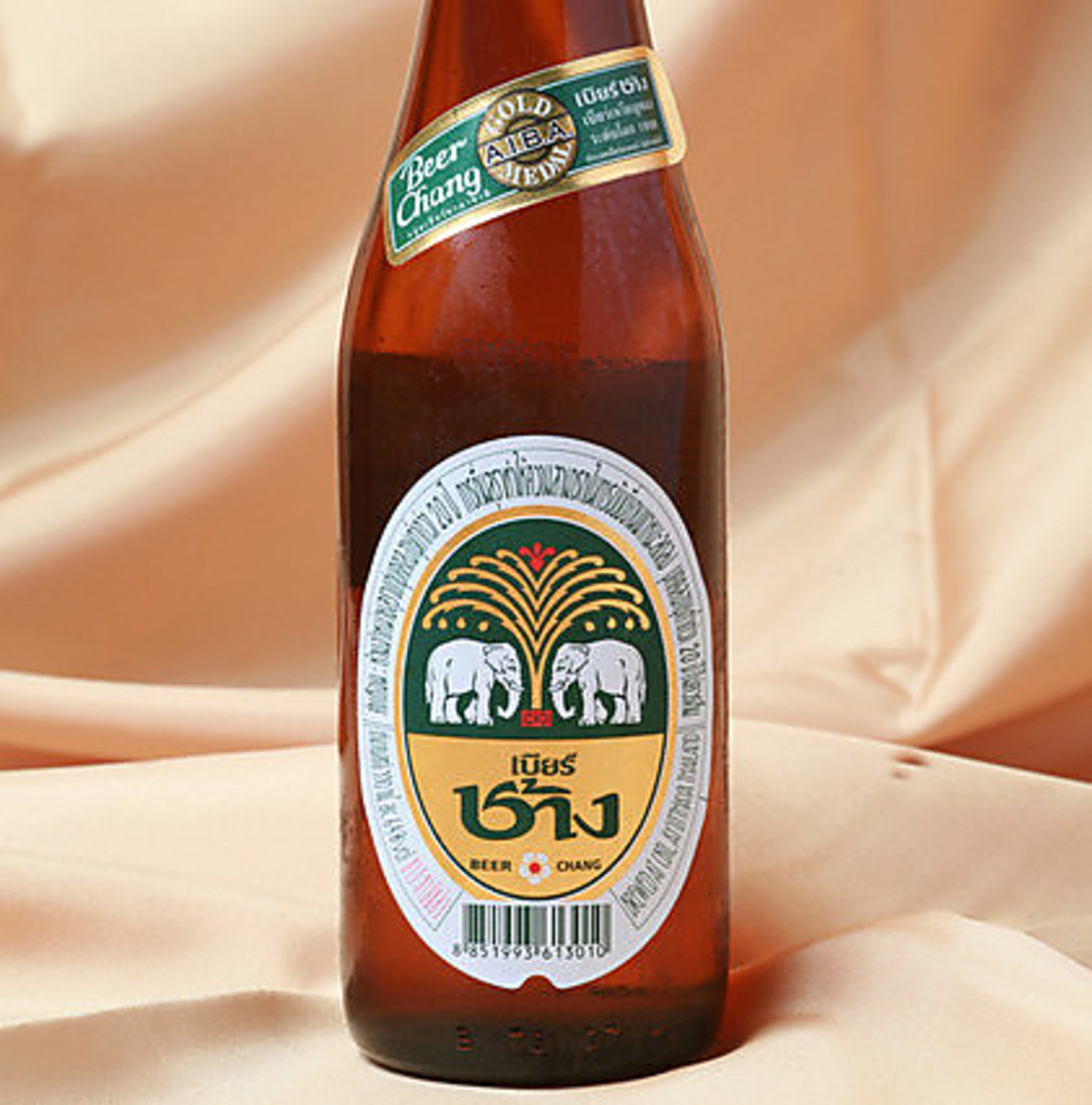 タイで大人気！「チャーンビール」大瓶もご用意しております！ぜひご賞味ください♪
