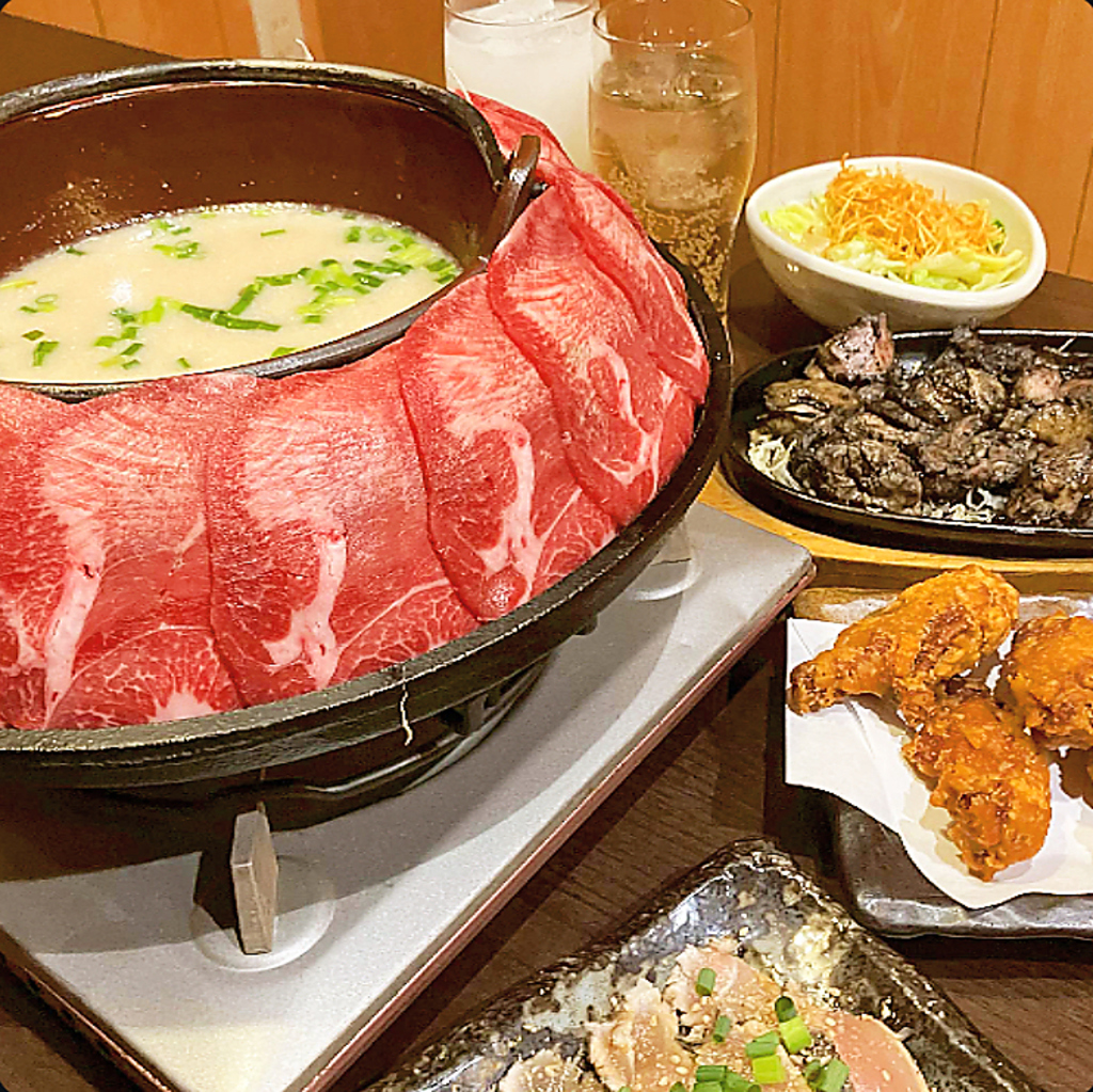 【名物】選べる焼きしゃぶ/選べる鍋