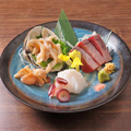 料理メニュー写真 お造り三点盛り