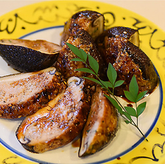 肉厚しいたけ鶏つくね重ね焼き