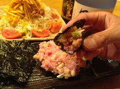 名物！ネギトロ天かす海苔の写真