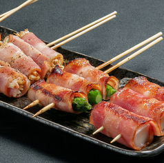 モチベーコン串、アスパラベーコン串