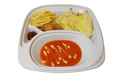 お子様チ－ズナンセット(マヨコーンチーズナン変更可)