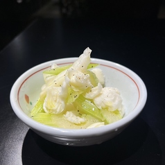 セロリの浅漬け　モッツァレラチーズ
