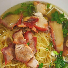 49.チャーシュー入り中華麺スープ