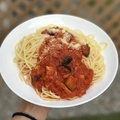 料理メニュー写真&nbsp;ナスとベーコンのトマトソース