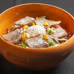 自家製ベーコンのシーザーサラダ