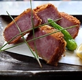 料理メニュー写真 九州産黒豚100％　長崎雲仙ハムの厚切ハムカツ