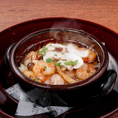 小海老とキノコのアヒージョ