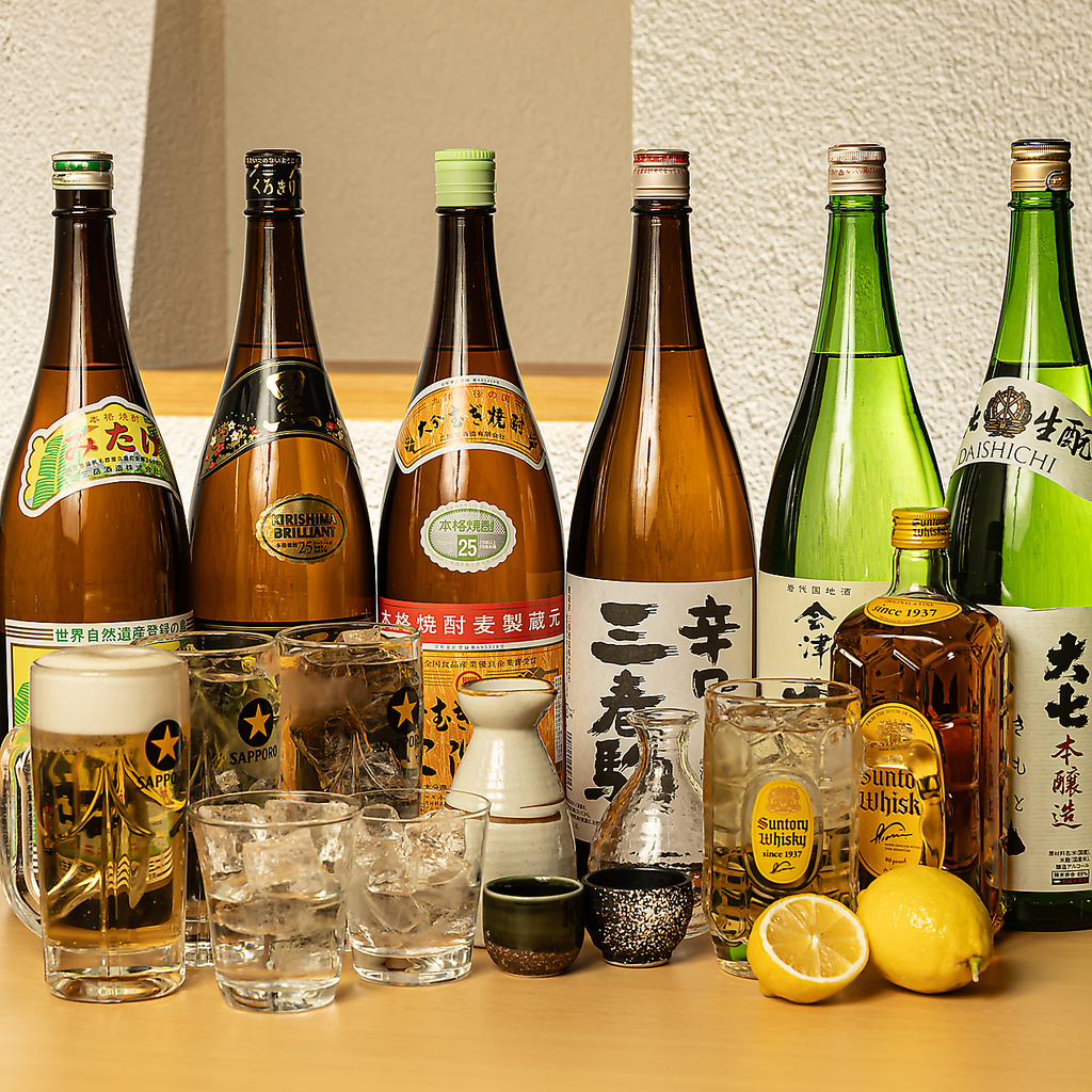 ビールや焼酎を豊富に取り揃えています。自慢の串焼きとの相性は抜群で、豊かな味わいを楽しめます。