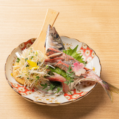 鯵の姿造り
