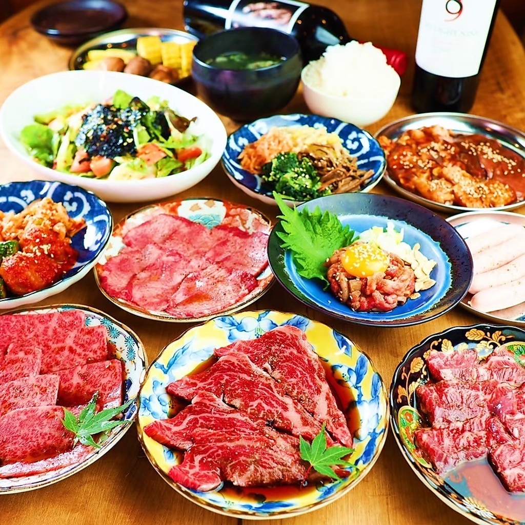 話題の1枚炙りロースや和牛ローストビーフ・ねぎ塩タン含む『レギュラーコース』 全14品 5,280円