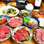 話題の1枚炙りロースや和牛ローストビーフ・ねぎ塩タン含む『レギュラーコース』 全14品 5,280円