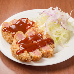 厚切りハムカツ