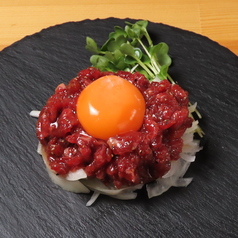 和牛ユッケ(生ハム加工)
