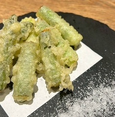 道産アスパラの天麩羅