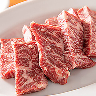 厚切りタン塩と、わさび醤油で味わう上ハラミ